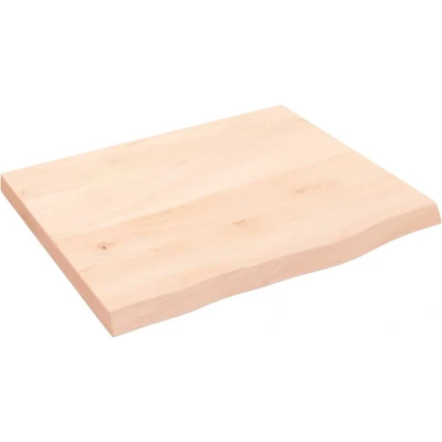 Afbeelding van vidaXL Wastafelblad 60x50x4 cm onbehandeld massief hout