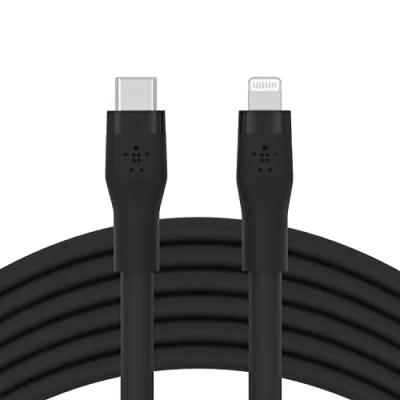Image de Belkin BOOST CHARGE Câble Lightning 24 pin USB C mâle pour 3 m noir Apple iPad/iPhone/iPod (Lightning)