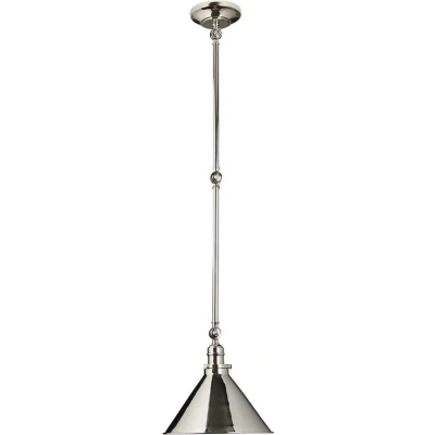 Afbeelding van Elstead Lighting LED Pendelarmatuur Provence 1X E27 Max 60W Dimbaar Polished Nickel