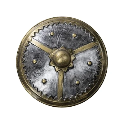 Afbeelding van FUNIDELIA Viking Schild 61cm voor vrouwen en mannen Bruin