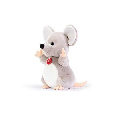 Afbeelding van Trudi Classic knuffel Muis 30 cm Hoge kwaliteit pluche Knuffeldier voor jongens en meisjes Grijs 23x30x17 maat M