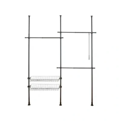 Afbeelding van Wenko Kledingrek Herkules Duo 164 215 X 165 300 Cm Rvs Zwart