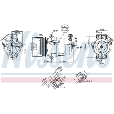 Afbeelding van Nissens Airco compressor 890262