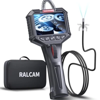 Afbeelding van Ralcam Endoscopische camera met licht, endoscoop 6,2 mm, inspectiecamera 3,5 inch HD 720P, buiscamera 6 leds, IP67 waterdicht, 1 m halfstijve kabel, autogereedschap