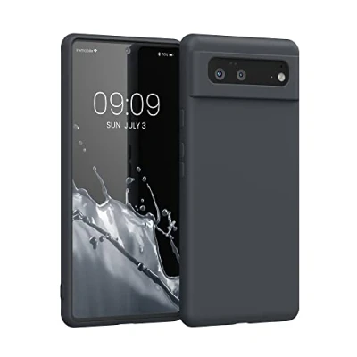 Afbeelding van kwmobile telefoonhoesje geschikt voor Google Pixel 6 Hoesje smartphone Back cover in mat zwart