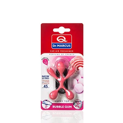 Afbeelding van Dr. Marcus Lucky Top Bubble Gum Luchtverfrisser Neutrafresh Technologie Langdurige Geurverspreiding Autogeurtje