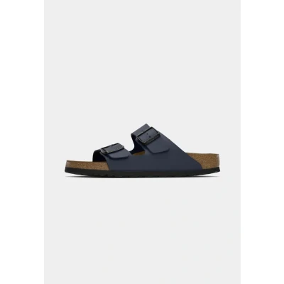Afbeelding van Birkenstock Arizona Narrow FIT Muiltjes, Maat: 48, Blau Hoogwaardig imitatieleer