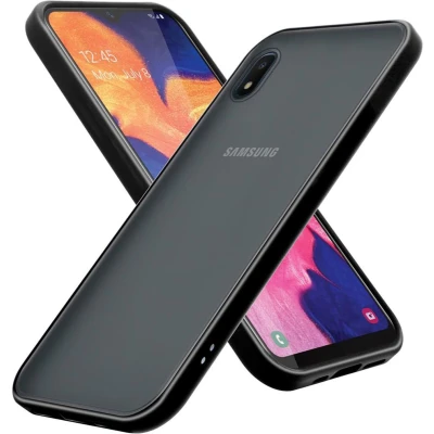 Afbeelding van Cadorabo Hoesje geschikt voor Samsung Galaxy A10e / A20e in MATT ZWART Hybride beschermhoes met TPU siliconen Case Cover binnenkant en matte plastic achterkant