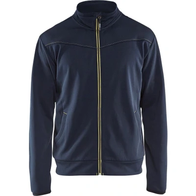 Afbeelding van Blaklader Service sweatshirt met rits 3362 2526 Zwart/Rood M