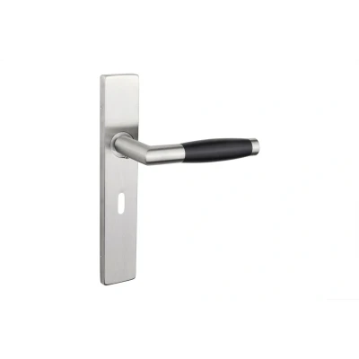 Afbeelding van Lavuzo deurkruk Ascoli RVS met rechthoekig schild SL56 Per set