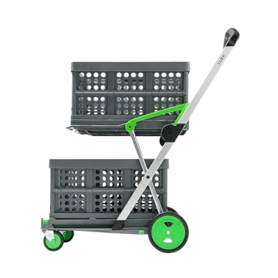 Afbeelding van CLAX® De innovatieve transportwagen, handwagen, trolley, opvouwbaar, met 2 opvouwbare boxen