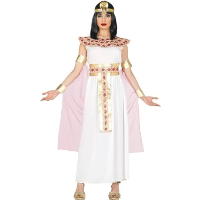 Afbeelding van Fiestas Guirca Verkleedjurk Cleopatra Polyester Wit 3 delig Mt M
