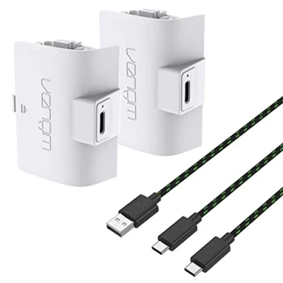 Afbeelding van Akumulatory VENOM VS2874 do padów Xbox Series X/S &amp; One 2 szt. 1100mAh + 3m kabel Biały