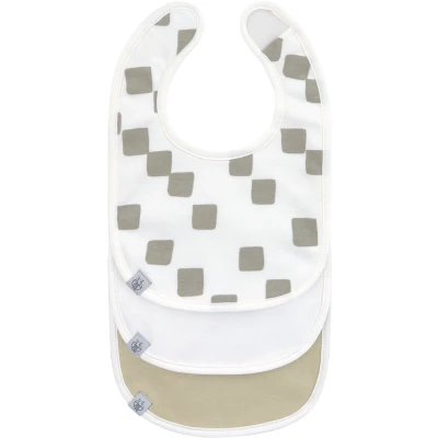 Afbeelding van Laessig Slabbetje Newborn 3 Stuks Happy Fruits Khaki