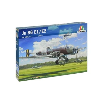 Afbeelding van 1:72 Italeri 1391 JU 86 E1/E2 Plane Plastic Modelbouwpakket
