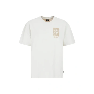 Afbeelding van Protest Prtreed T shirt Dames Korte mouwen Ronde hals Relaxed fit Kitoffwhite