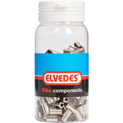 Afbeelding van Kabelhoedje Elvedes ø5,0mm messing zilver (200 stuks)