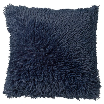 Afbeelding van Dutch Decor FLUFFY Kussenhoes 60x60 cm superzacht XL kussensloop Insignia Blue donkerblauw