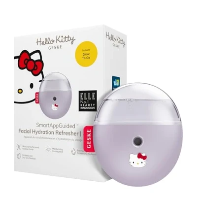Afbeelding van GESKE x Hello Kitty SmartAppGuided™ Facial Hydration Refresher 4 in 1 Waterverstuiver Gezichtsspray Gezichtsreiniger Mist Cosmetica Natuurlijke glans