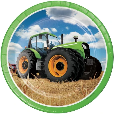 Afbeelding van Tractor Time borden 23cm 8 stuks