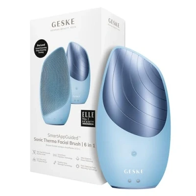 Afbeelding van Geske Sonic Thermo Facial Brush 6 IN 1 Huidverzorgingstool, Maat: One Size, Aquamarine