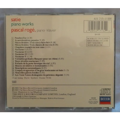 Afbeelding van Satie: Piano Works / Pascal Roge