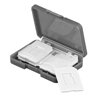 Afbeelding van Opbergbox voor 4 SD, MMC en/of Micro SD geheugenkaarten
