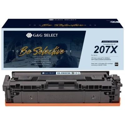 Afbeelding van G&amp;G Toner vervangt HP 207X Compatibel Zwart W2210X(207X) GS HW2210X(207X)