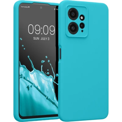 Afbeelding van kwmobile telefoonhoesje geschikt voor Xiaomi Redmi Note 12 (4G) TPU backcover met siliconen coating Smartphone case in ijsblauw