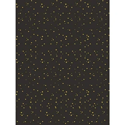 Afbeelding van Décopatch FDA778C papier nr. 778, 20 vellen, 395 x 298 mm, ideaal voor je papmakes, zwart, goud, sterren