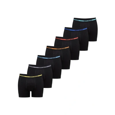 Afbeelding van Happy Shorts 7 PACK Boxershort, Heren, Maat: Medium, Schwarz