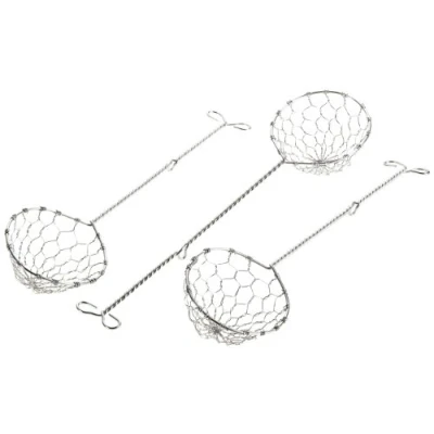 Afbeelding van Metaltex Chinese Fondue Zeef RVS 3 Stuks