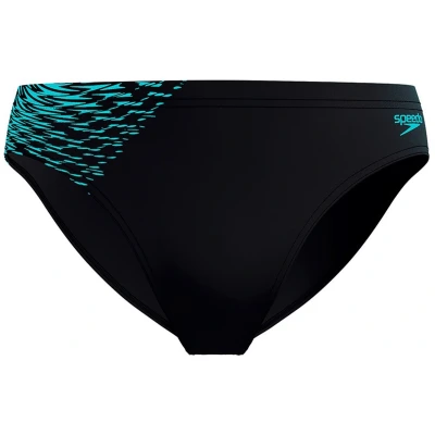 Afbeelding van SPEEDO eco+ tech panel 7cm bla/grn Zwembroek kort heren Zwart