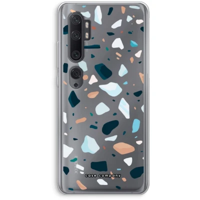 Afbeelding van Case Company® hoesje geschikt voor Xiaomi Mi Note 10 Pro Terrazzo N13 Soft Cover Telefoonhoesje Bescherming aan alle Kanten en Schermrand
