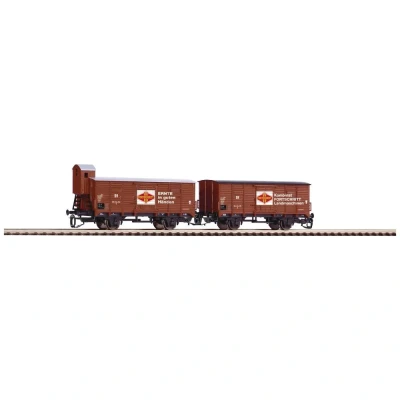 Afbeelding van Piko TT 47033 2 delige set overdekte goederenwagens G02 Fortschritt van de DR