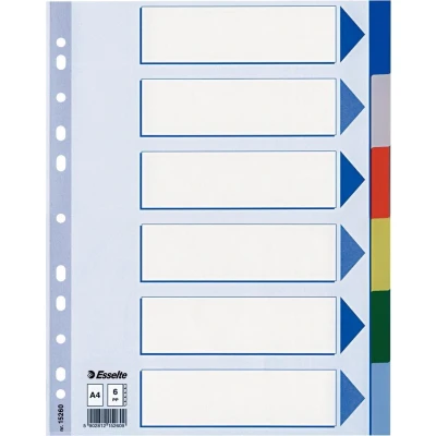 Afbeelding van Esselte tabbladen 6 tabs