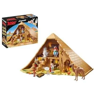 Afbeelding van PLAYMOBIL 71148 Asterix piramide van de farao, Obelix, Asterix, Miraculix, Numerobis, Schraubzieris, Idefix, speelgoed voor kinderen vanaf 5 jaar [exclusief op Amazon]