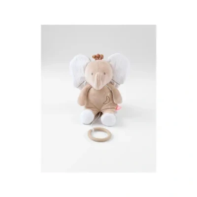 Afbeelding van Noukie&#039;s Knuffel Bali de olifant Mini muziek 20 cm