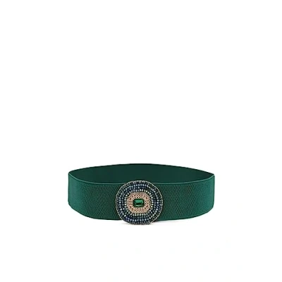 Afbeelding van QUEEN HELENA Ci014 elastische tailleband met fijne haak, elegant, zonder gaten, 3 Groen