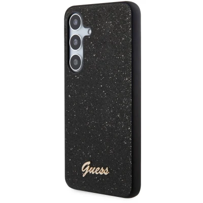 Afbeelding van Guess Glitter Back Case Samsung Galaxy S24 (S921) Zwart