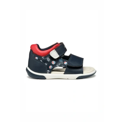 Afbeelding van Geox Zapito Outdoorsandalen voor kinderen, Maat: 24, Navy red Kunststof