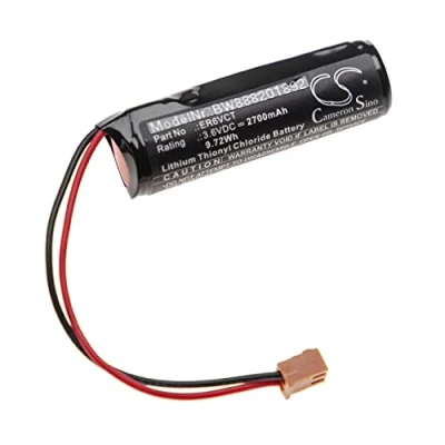 Afbeelding van vhbw Accu compatibel met Toshiba ER6VCT, LS14500 PR M PLC, programmeerbare logische controller (2700 mAh, 3,6 V, Li SOCl2)