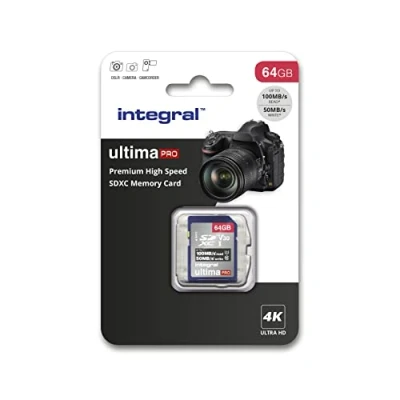 Image de Integral UltimaPro Carte mémoire flash 64 Go Video Class V30 / UHS 3 Class10 SDXC I