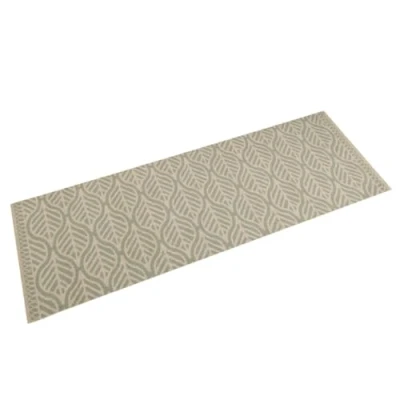 Afbeelding van vidaXL Keukenmat wasbaar bladprint 60x180 cm fluweel