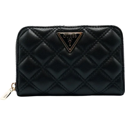 Afbeelding van Guess Giully Medium ZIP Around Portemonnee, Dames, Maat: One Size, Black