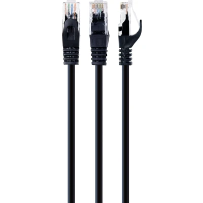 Afbeelding van Gembird PP6U 1.5M/BK netwerkkabel Zwart 1,5 m Cat6 U/UTP (UTP)