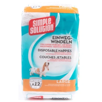 Afbeelding van Simple Solution Wegwerp Honden Luier LARGE 45 57 CM 16 25 KG (12 stuks) (102755)