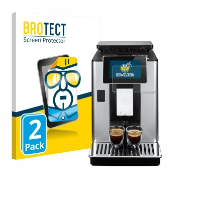 Afbeelding van BROTECT Screenprotector voor DeLonghi PrimaDonna Soul ECAM612.55.SB Folie Beschermfolie transparant (2 Stuks)