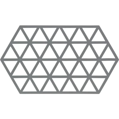Afbeelding van Zone Denmark Pannenonderzetter Triangles Cool Grey 24 x 14 cm