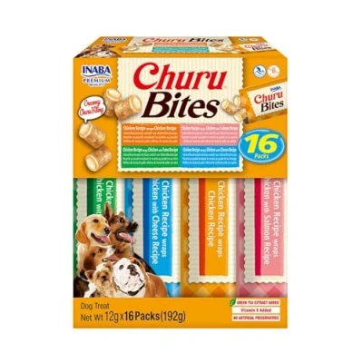 Afbeelding van INABA Churu Bites hond Multipack Kip 16 stuks